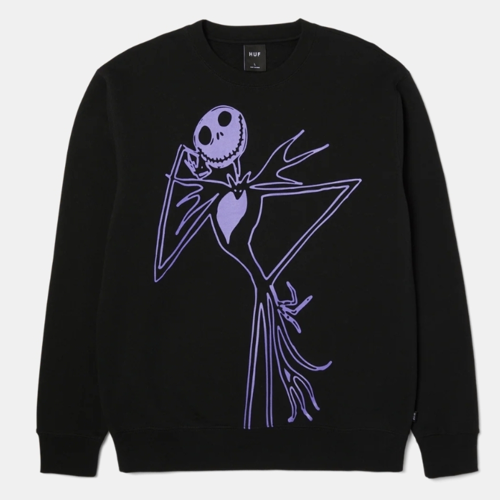 HUF Jack Skellington Crewneck Sweater